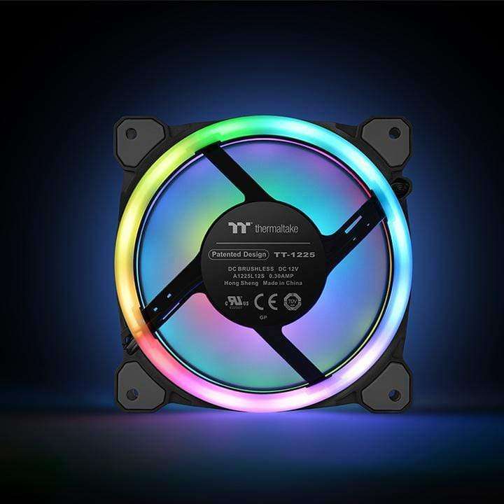 Thermaltake Riing Trio 12 LED RGB Radiator Fan TT Premium Edition Computer Case 120mm 1500rpm CL-...