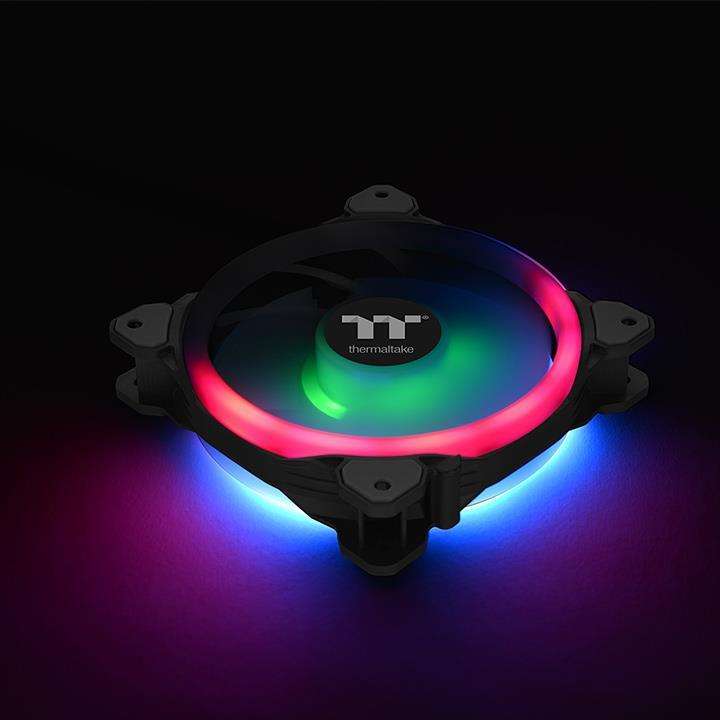 Thermaltake Riing Trio 14 RGB TT Premium Edition CPU Fan 140mm Black and Grey 1400rpm CL-F077-PL1...