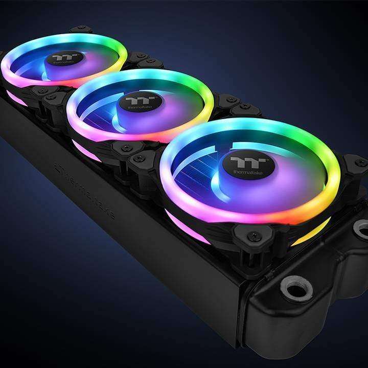 Thermaltake Riing Trio 14 RGB TT Premium Edition CPU Fan 140mm Black and Grey 1400rpm CL-F077-PL1...