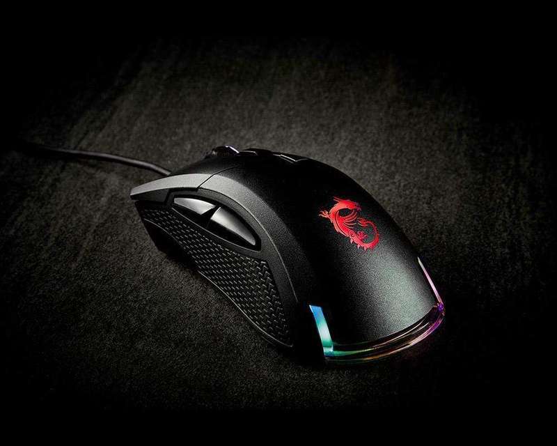 MSI CLUTCH GM50 RGB Optical FPS Gaming Mouse 7200dpi Optical Sensor, 6 Programmable Button, 3-Zon...