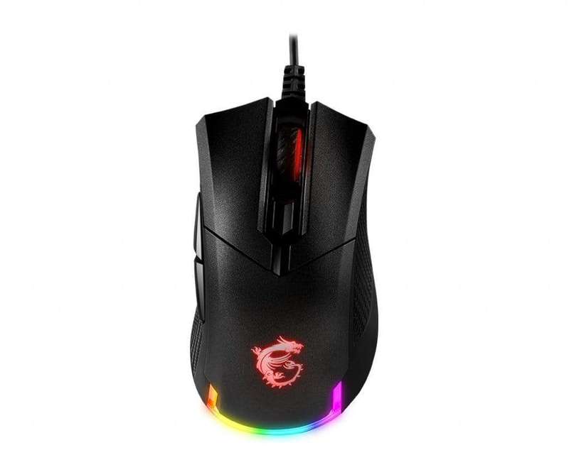 MSI CLUTCH GM50 RGB Optical FPS Gaming Mouse 7200dpi Optical Sensor, 6 Programmable Button, 3-Zon...