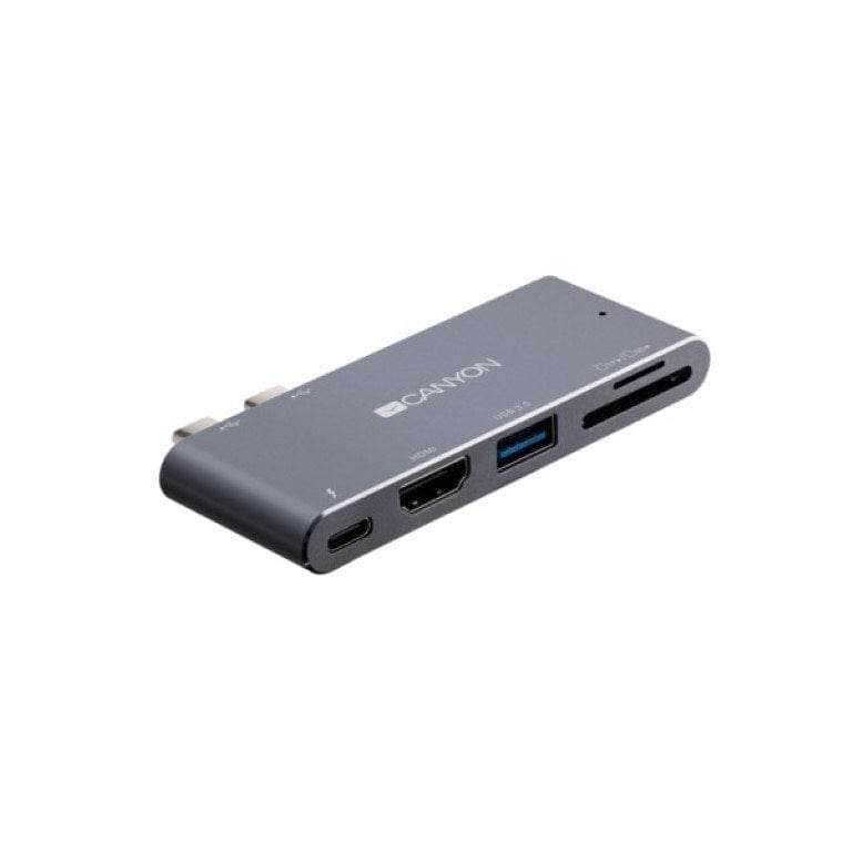Canyon DS-5 5-in-1 Thunderbolt 3 Docking Station Space Grey CNS-TDS05DG