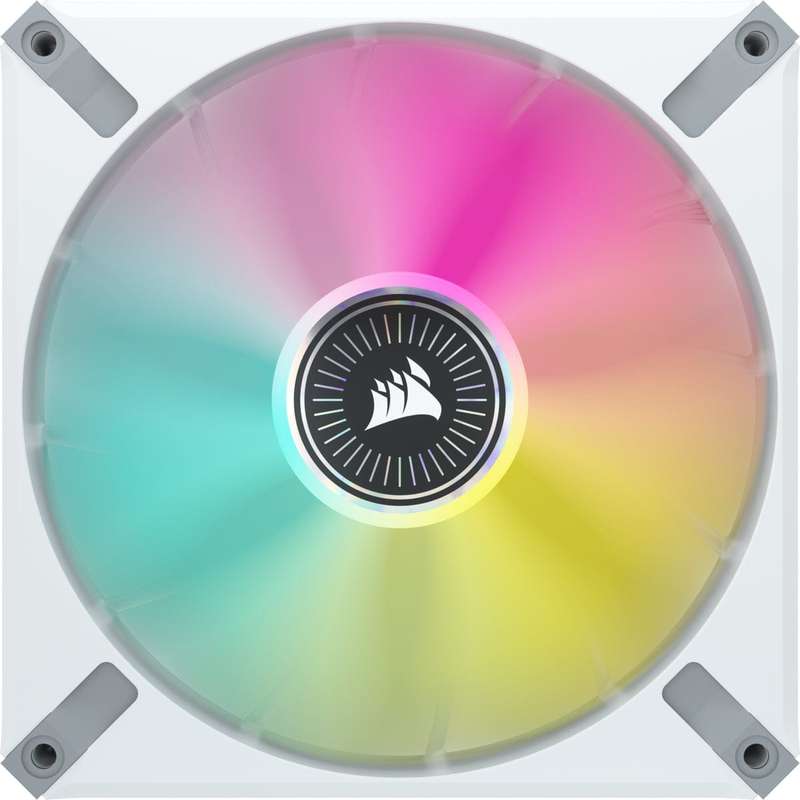 Corsair iCUE ML140 RGB ELITE Premium 140mm PWM Magnetic Levitation Fan Twin-pack - White