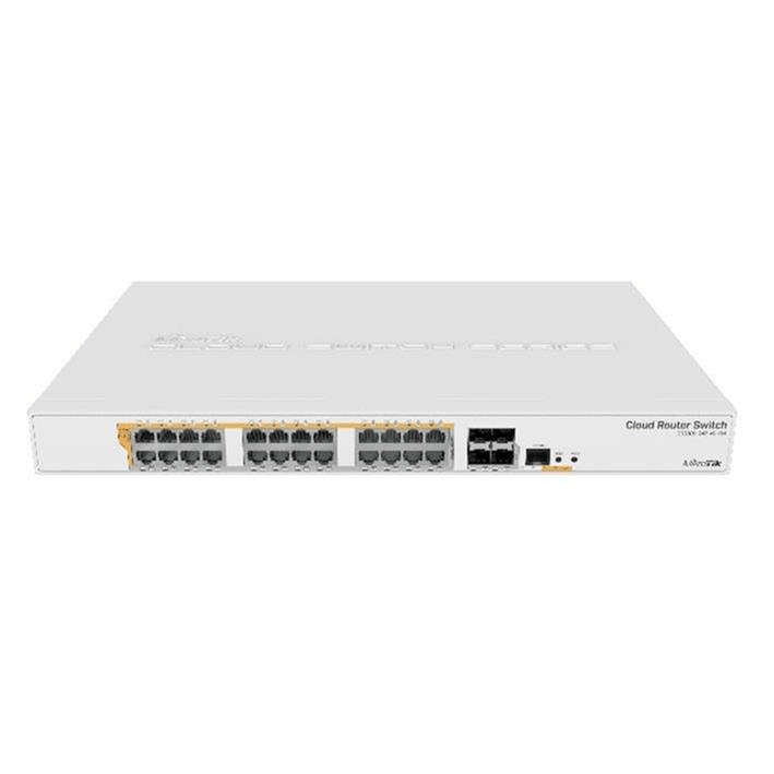 MikroTik 28 Port PoE+ 24GB 4SFP+ RM network Switch Managed L2/L3 Gigabit Ethernet (10/100/1000) P...