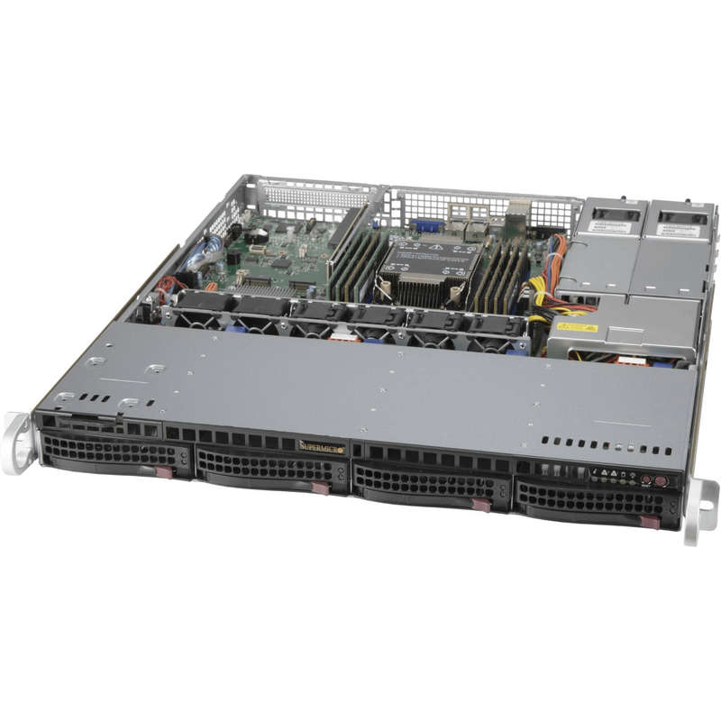 Supermicro SuperChassis 813MF2TQC4-R407CB 1U Rack 4X 3.5 Hot-Swap HDD 400W RPSU CSE-813MF2TQC4-R4...