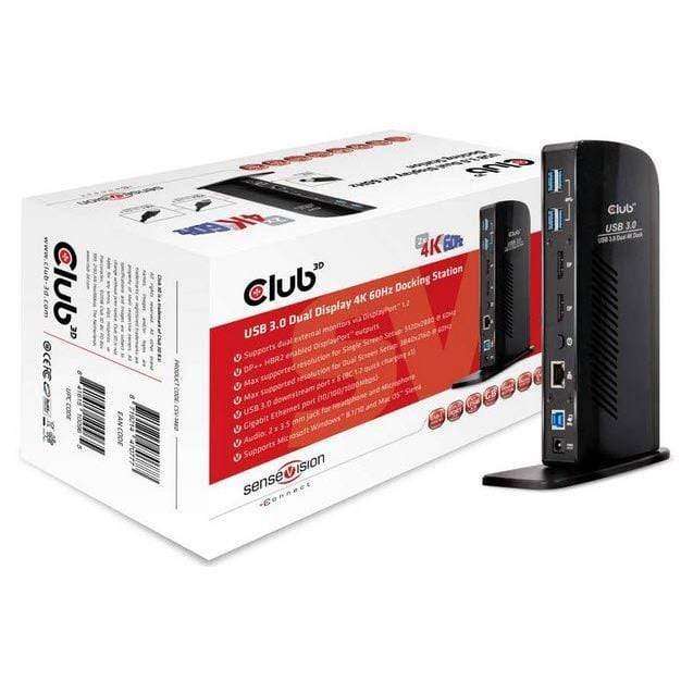 Club 3D USB3.0 Dual Display 4K60Hz Docking Station CSV-1460