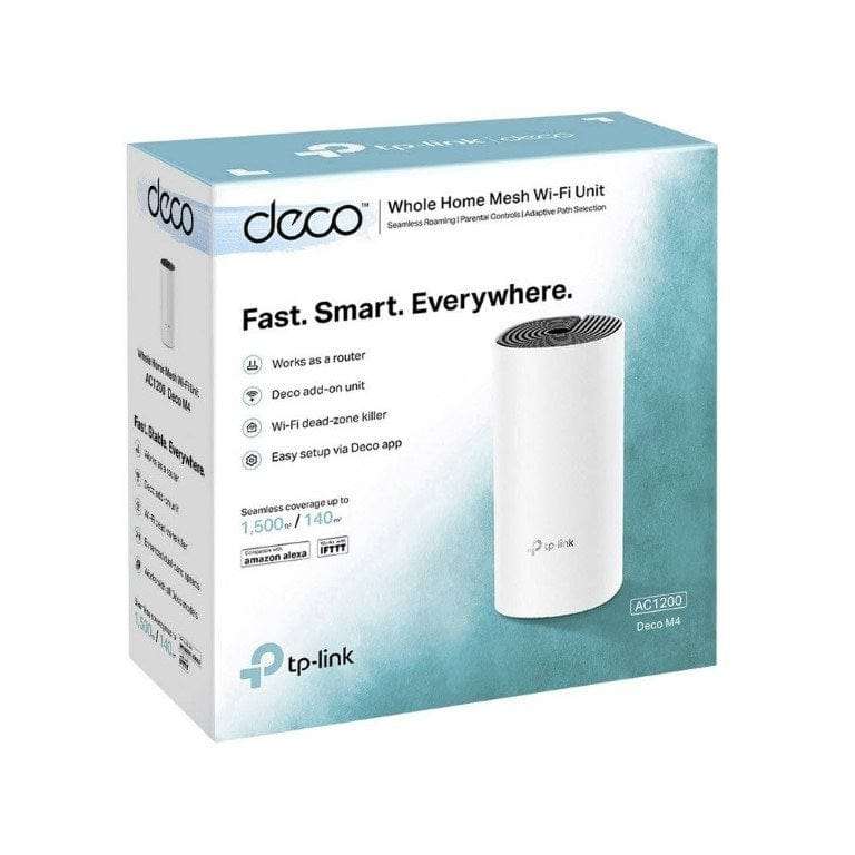 TP-Link Deco M4 AC1200 Whole Home Mesh Wi-Fi System Single-pack DECO M4(1PACK)