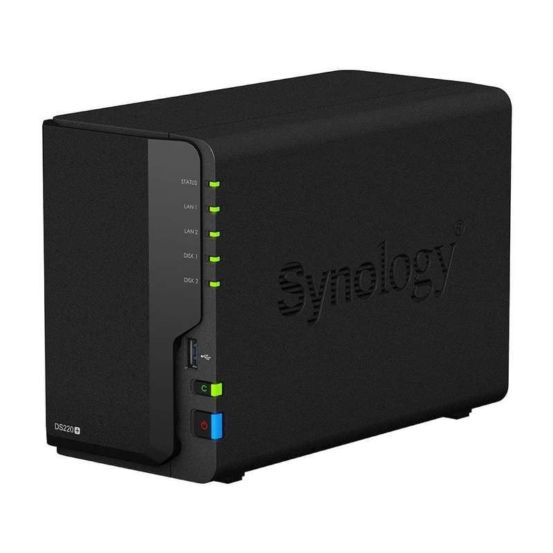 Synology DiskStation DS220+ NAS/storage Server J4025 Ethernet LAN Compact Black