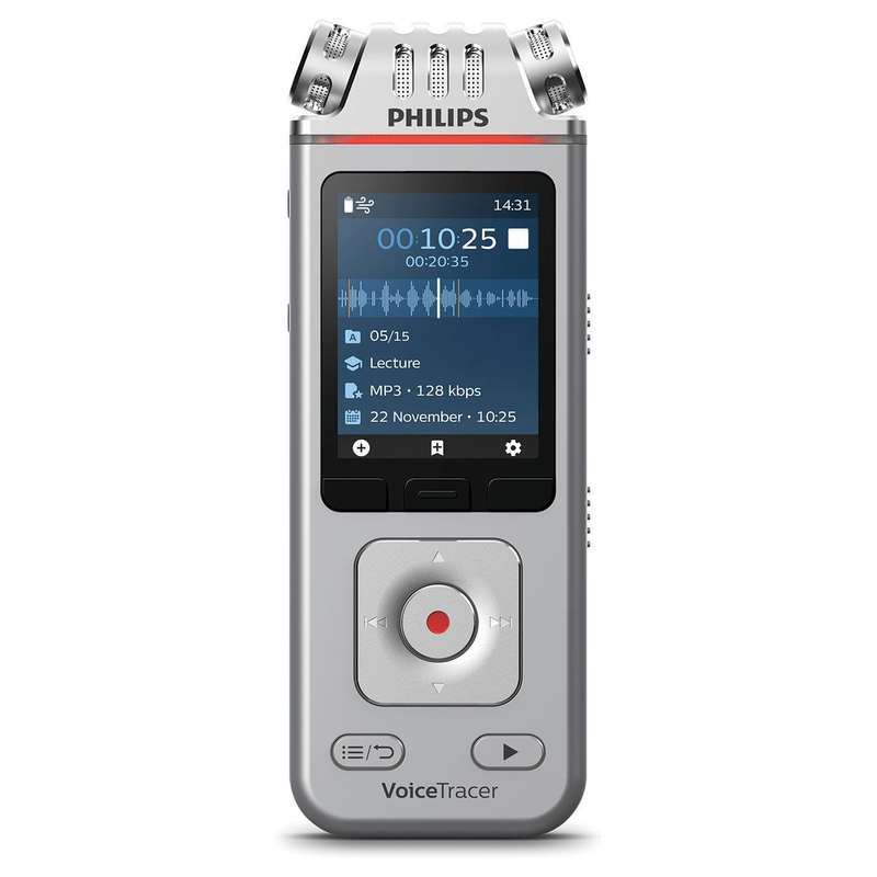 Philips DVT4115 8GB Voice Recorder for lectures and interviews