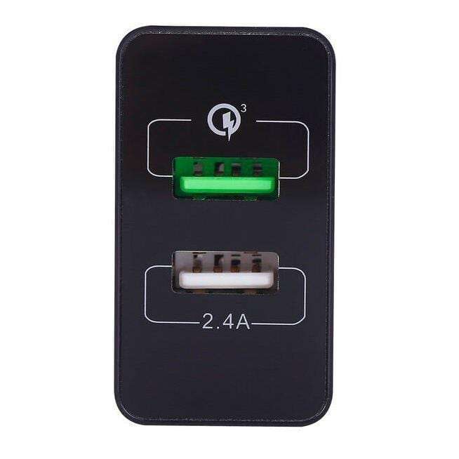 Tuff-Luv Qualcomm Quick Charge 3.0 2-Port USB Wall Plug Charger E2_137