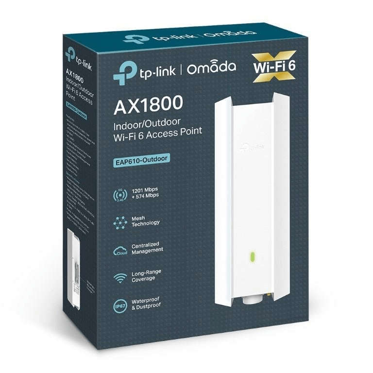 TP-Link Omada EAP610-Outdoor AX1800 Dual-band Wi-Fi 6 Outdoor Access Point