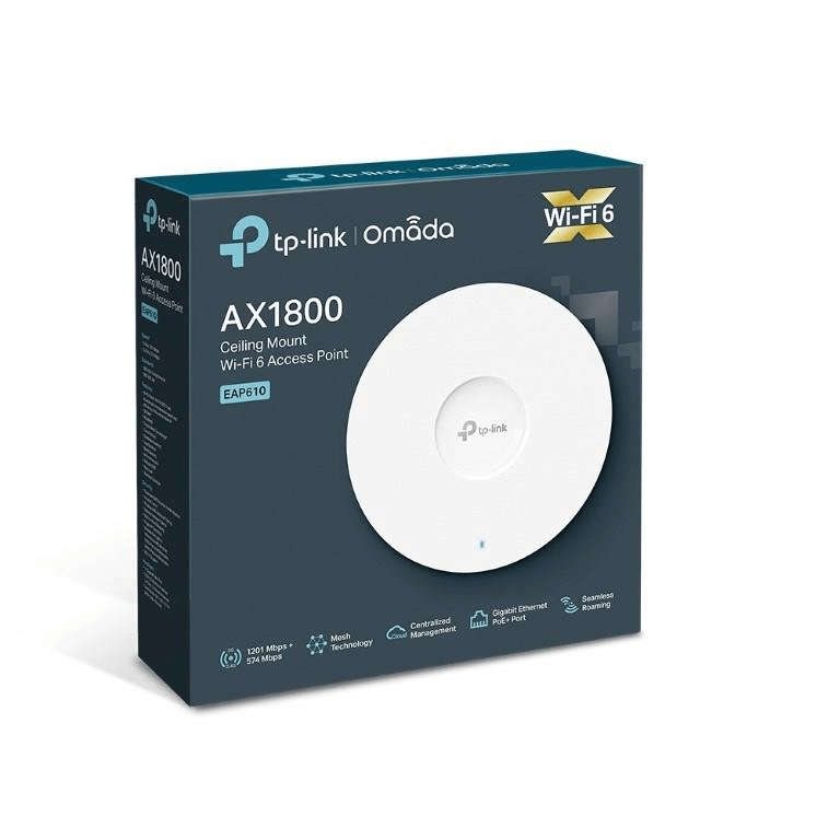 TP-Link EAP610 AX1800 Wireless Dual-Band Ceiling Mount Access Point