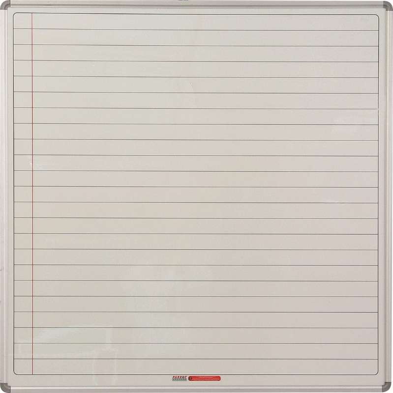 Parrot Educational Board Magnetic Whiteboard 1220x1210mm Lines 1 Side Swing Leaf Option B ED4152