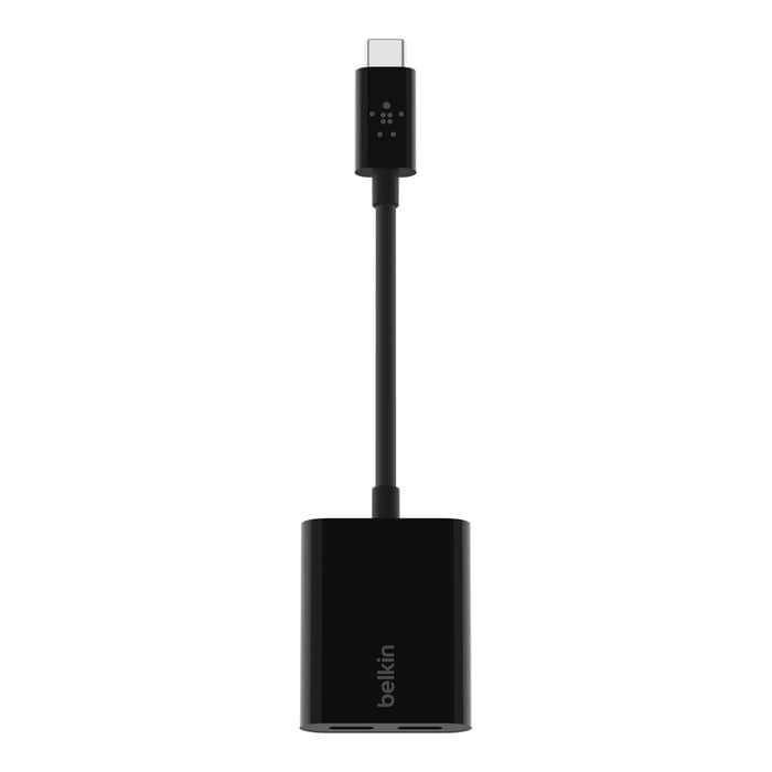 Belkin 60W USB-C Audio with Charge Adapter Black F7U081BTBLK