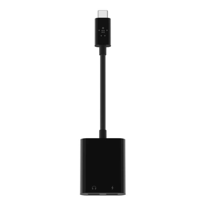 Belkin 60W USB-C Audio with Charge Adapter Black F7U081BTBLK