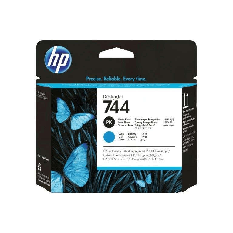HP DesignJet 744 Photo Black and Cyan Original Printhead F9J86A