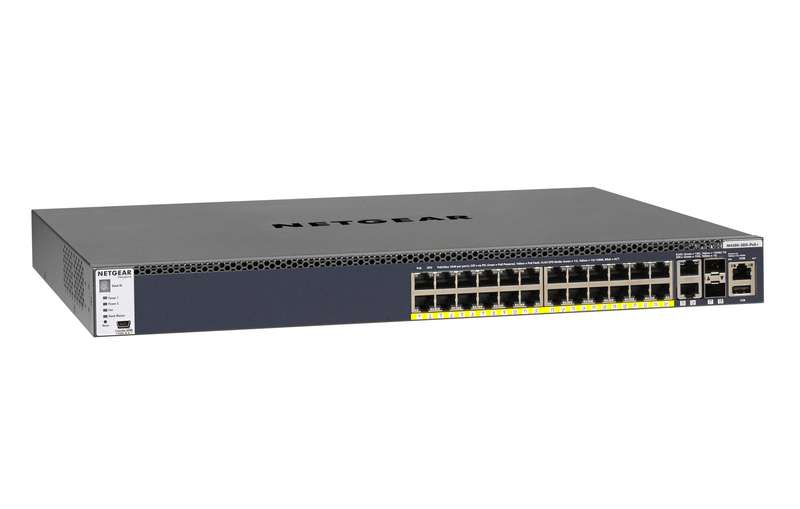 Netgear M4300 24-port Gigabit Ethernet 1U PoE+ Fully Managed Switch GSM4328PB-100NES