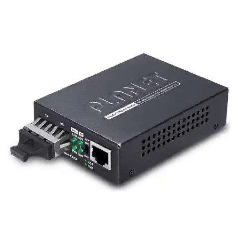 Planet GT-802 10/100/1000T to 1000SX Gigabit Media Converter - MM, SC, 550m