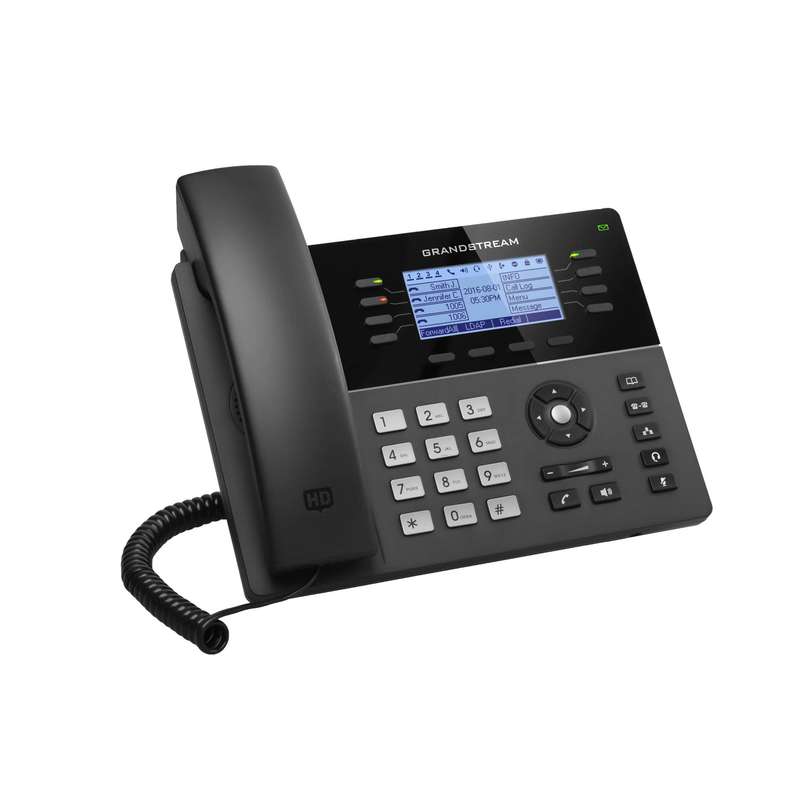 Grandstream 8-line LCD IP Phone Black GXP1782
