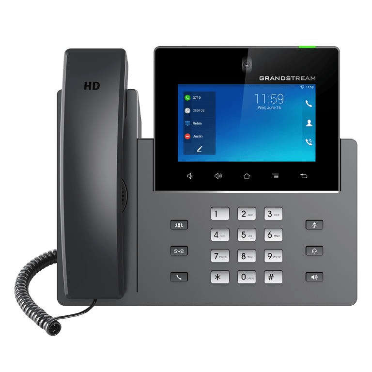 Grandstream GXV3350 16-Line Advanced 5-inch Touch Screen Video Collaboration Desk IP Phone Androi...