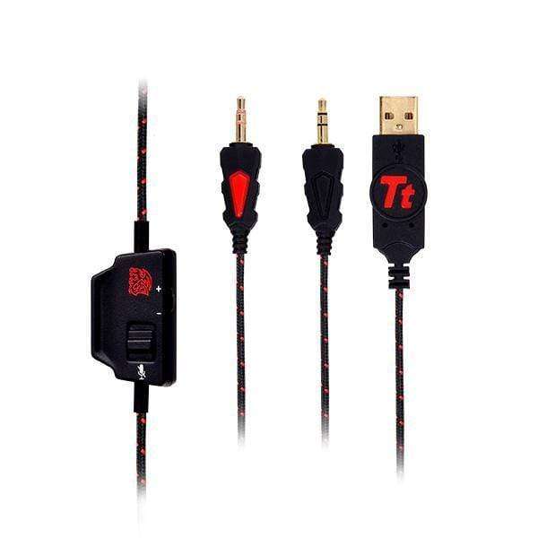 Tt ESPORTS HT-CRA-ANECBK-14 Headphones Or Headset Head-band Black and Red