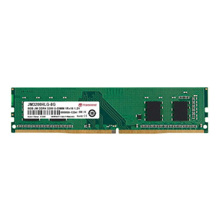 Transcend JetRam JM3200HLB-16G U-DIMM Memory Module 16GB DDR4 3200MHz