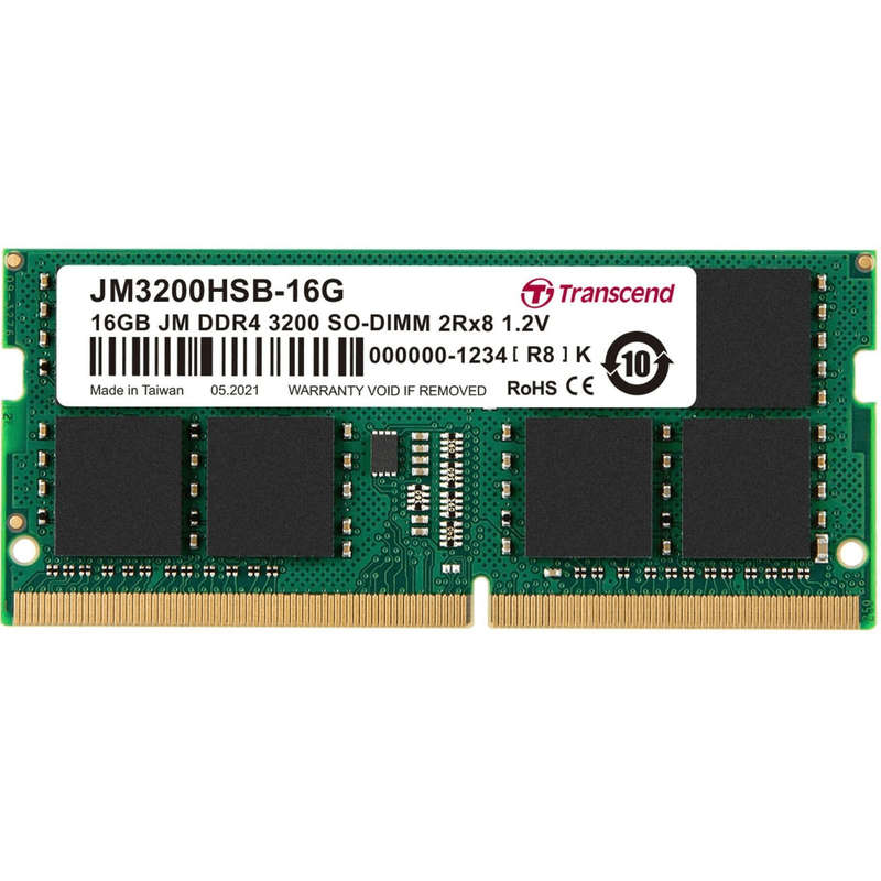 Transcend JetRam JM3200HSB-16G Memory Module 16GB DDR4 3200MHz