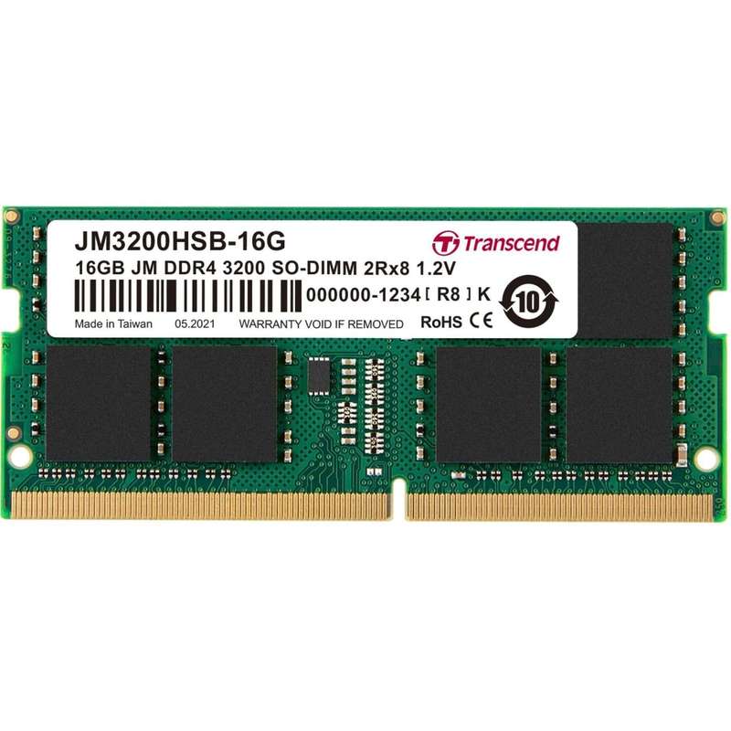 Transcend JetRam JM3200HSB-16G Memory Module 16GB DDR4 3200MHz