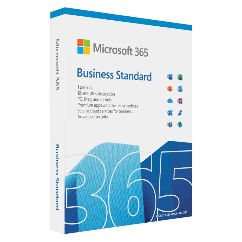Microsoft 365 Business Standard 1-user 12-month Subscription FPP KLQ-00654