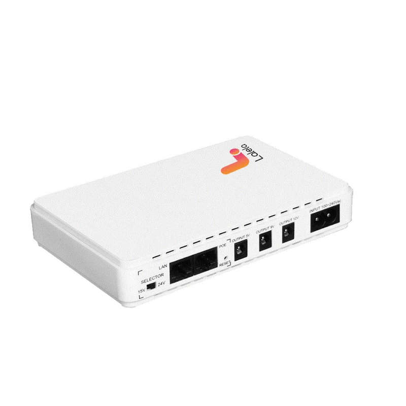 Lalela32000mwh Wi-Fi Router UPS Power Bank with 5V 9V 12V Out 15 24V PoE USB LAL-R1800