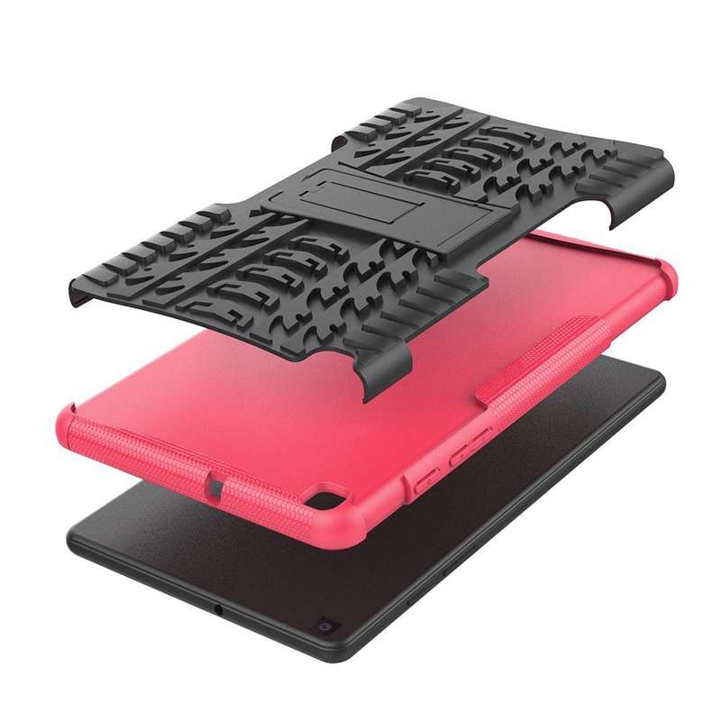 Tuff-Luv Armour Case Rugged and Stand for Samsung Tab A 8.0 T290/T295 - Pink M1155