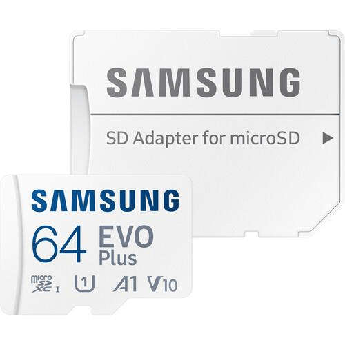Samsung EVO PLUS Memory Card 64GB MicroSDXC UHS-I Class 10 MB-MC64KA/APC