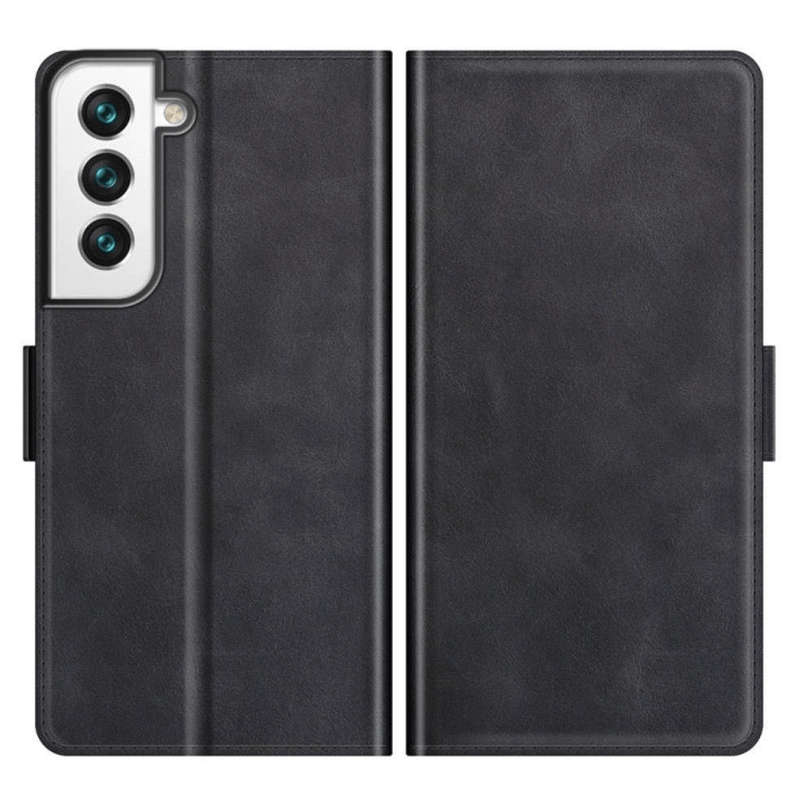 Tuff-Luv Essentials Leather Folio Case for Samsung S22 Plus - Black MF1005