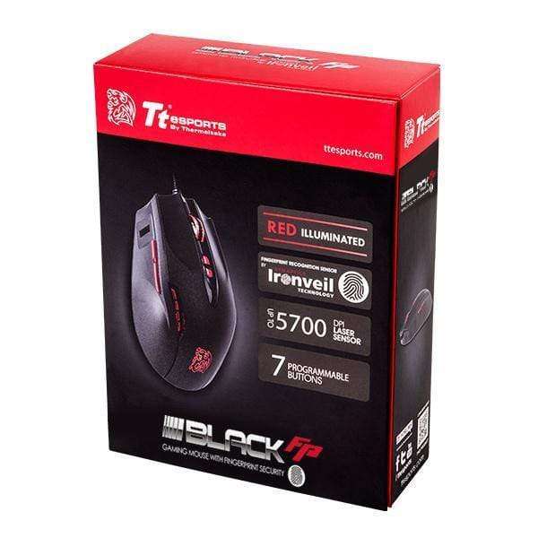 Tt ESPORTS Black FP Mouse USB Type-A Laser 5700dpi Ambidextrous