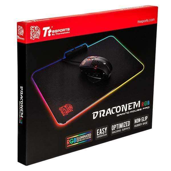 Tt ESPORTS Draconem RGB Black Gaming Mouse Pad