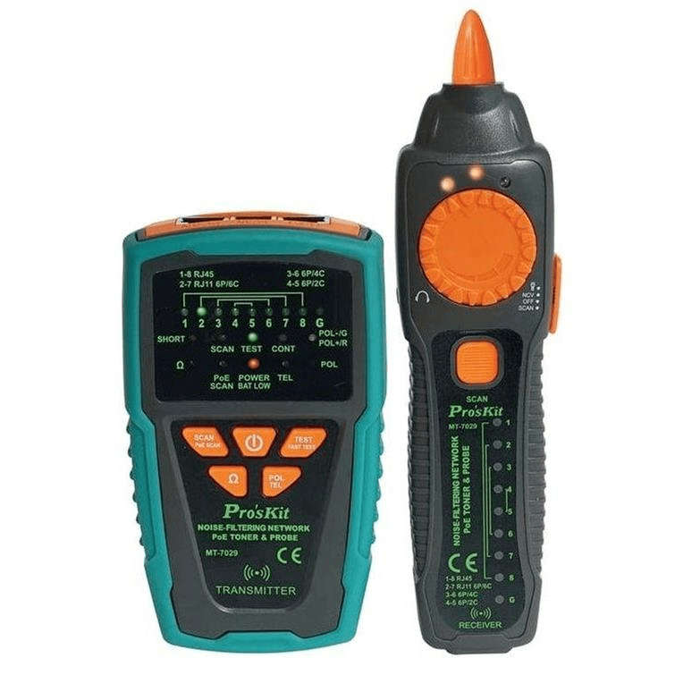 Pro'sKit Noise-Filtering Network PoE Toner and Probe MT-7029
