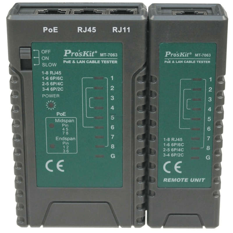 Pro'sKit PoE And LAN Cable Tester MT-7063