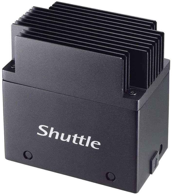 Shuttle EDGE EN01J4 Intel PentiumÂ® J4205 8GB LPDDR4-SDRAM 64GB EMMC Black Mini PC