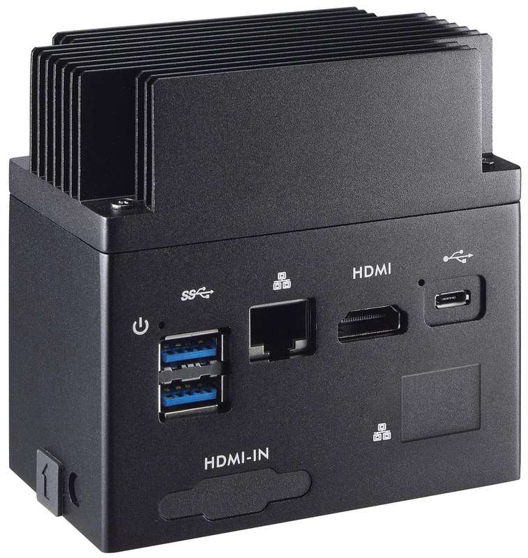Shuttle EDGE EN01J4 Intel PentiumÂ® J4205 8GB LPDDR4-SDRAM 64GB EMMC Black Mini PC