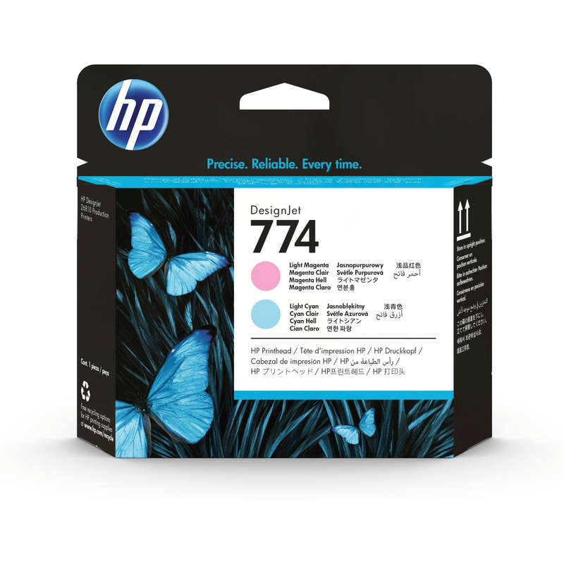 HP DesignJet 774 Light Magenta and Light Cyan Original Printhead P2V98A