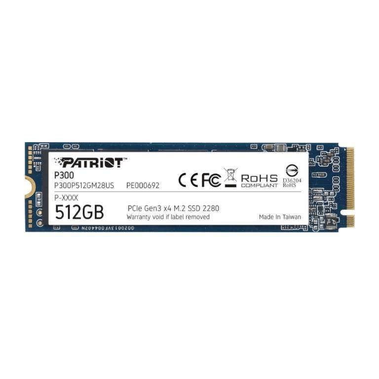 Patriot P300 M.2 512GB PCIe NVMe Internal SSD P300P512GM28