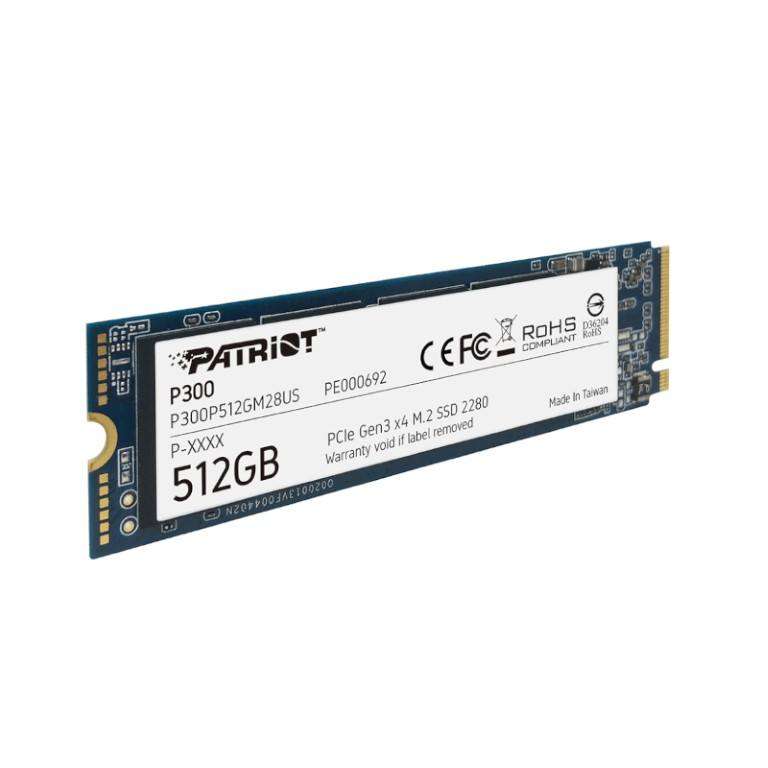 Patriot P300 M.2 512GB PCIe NVMe Internal SSD P300P512GM28