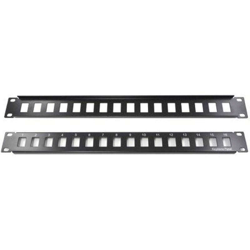 Netix 16-port Blank Patch Panel CAT5E PPANEL16BL