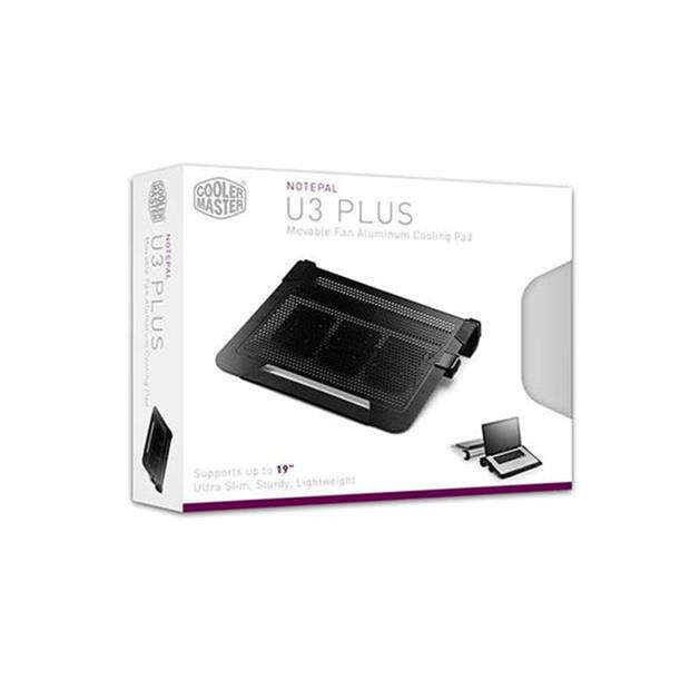 Cooler Master NotePal U3 Plus Notebook Cooling Pad 19-inch 1800 RPM Black