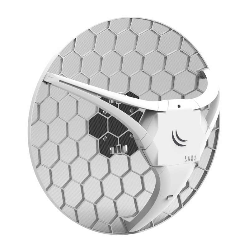 Mikrotik LHG LTE kit High-gain 17dBi 2G/3G/4G/LTE CPE Antenna for Very Remote Areas Gray and White R