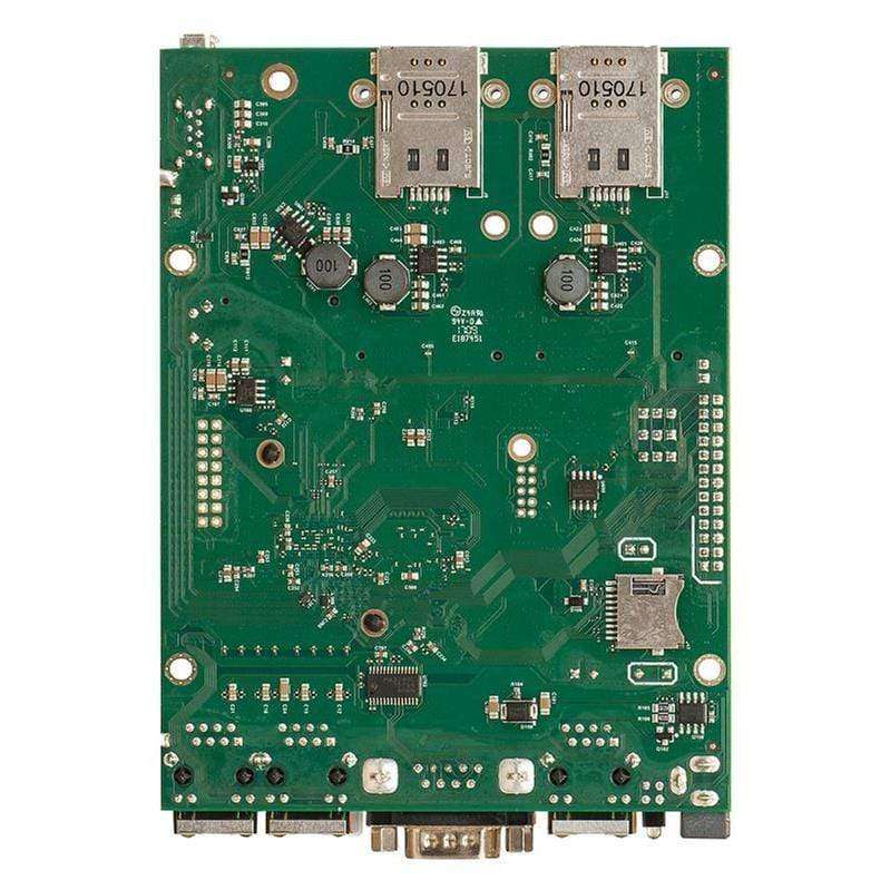 MikroTik RouterBOARD M33G with 3 Gigabit LAN 2 MiniPCI-e Sim Slot USB 3.0 PoE in wired router Bla...