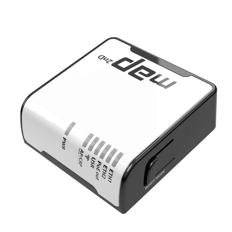 Mikrotik MAP Power Over Ethernet (PoE) Black and White