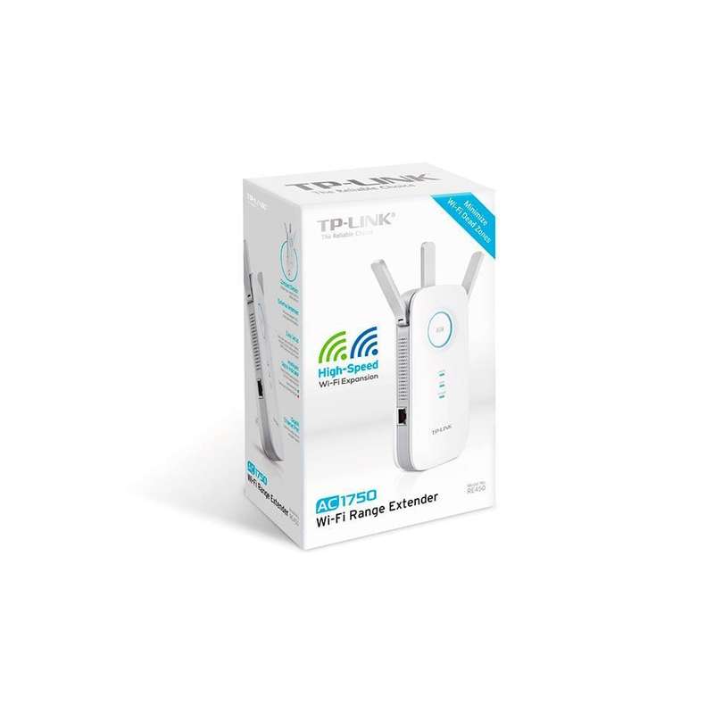 TP-Link RE450 Network Extender Transmitter White 10 100 1000 Mbit/s