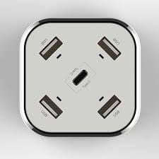 Huntkey Smart 4-port USB and 1-port USB Type-C Charger SCA-507
