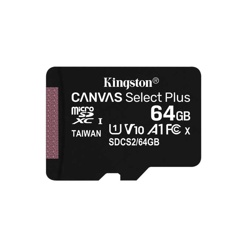Kingston Canvas Select Plus Memory Card 64GB MicroSDXC Class 10 UHS-I